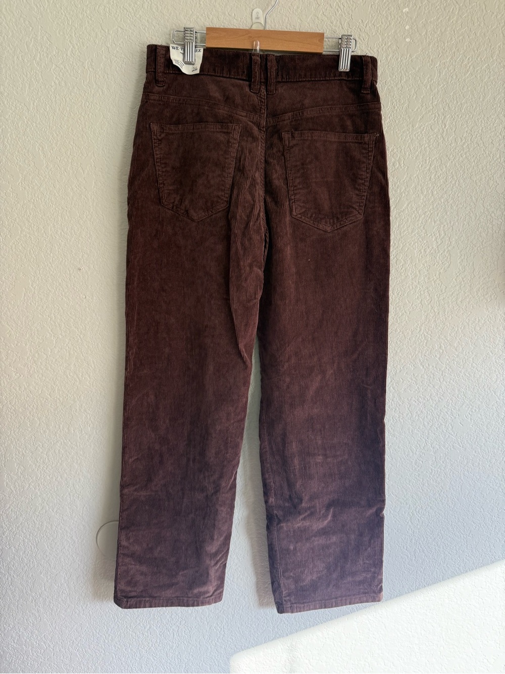 Free People x We The Free Risk Taker Cord Straight Leg in Chocolate Truffle - Picture 9 of 10